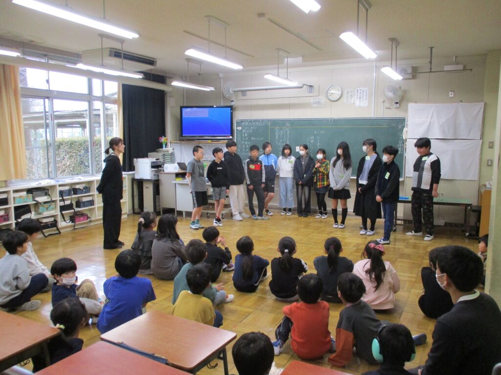 ６年生企画、たてわり班での最後の遊び