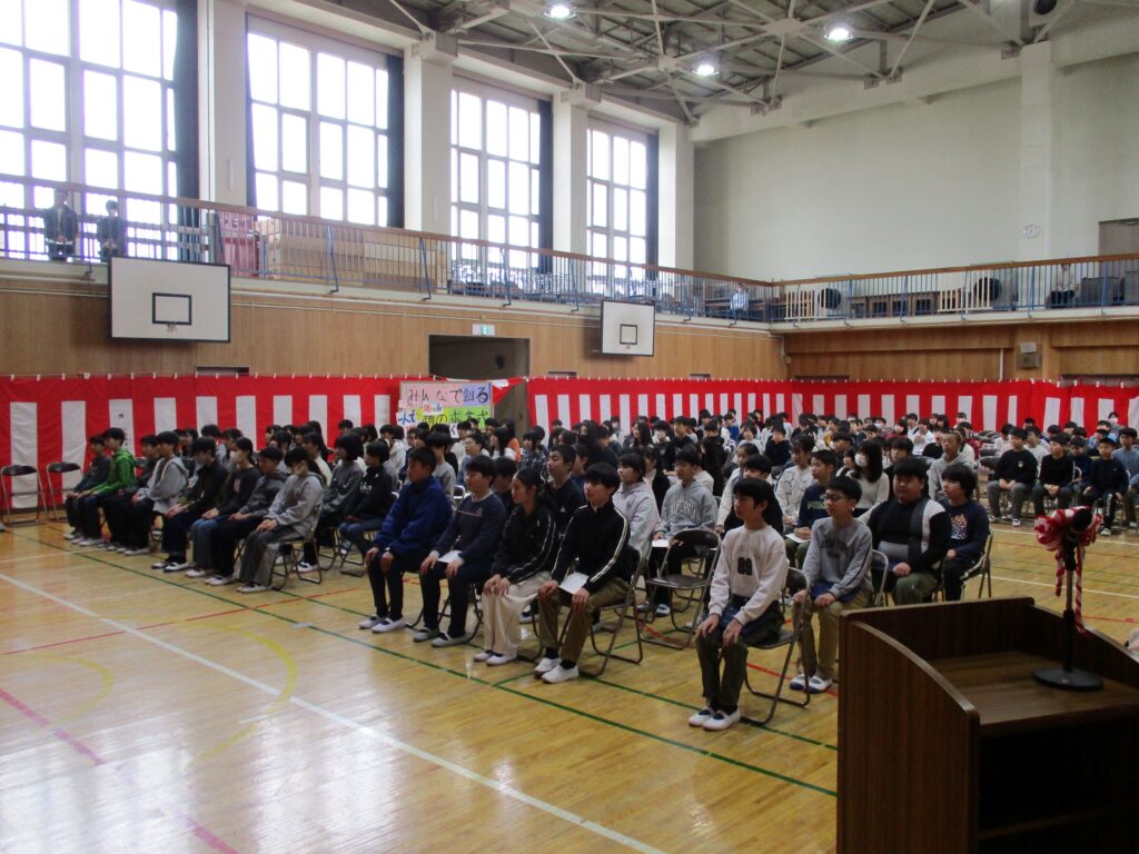 一年後の自分を想像して　～卒業式予行～